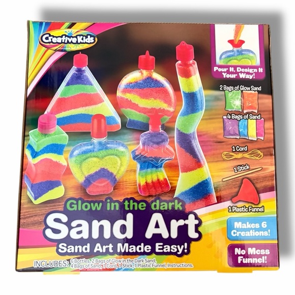 Other - Creative Kids Glow in the Dark Sand Art Kit - New in Box - ages 6+